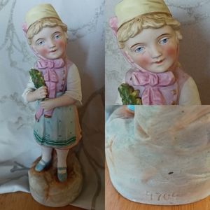 Antique German? Bisque Girl Figurine